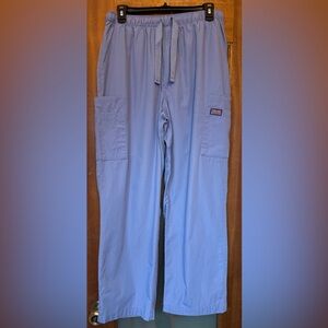 Cherokee Ceil Blue Drawstring Elastic Waist Scrub Pants-Medium LOT